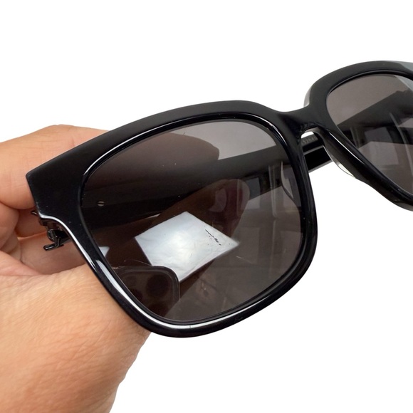 Saint Laurent YSL Logo SL M40 Sunglasses Black with Leather Case - Picture 9 of 16